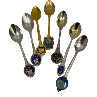 Vintage Souvenir Spoons 7 Pieces 