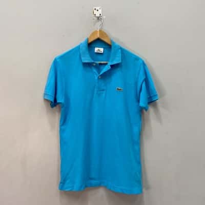 Lacoste Mens  Size S/M Polo Shirt Blue 