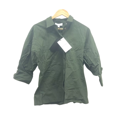 Witchery Womens  Size 12 Long Sleeve Shirt Green BNWT$149