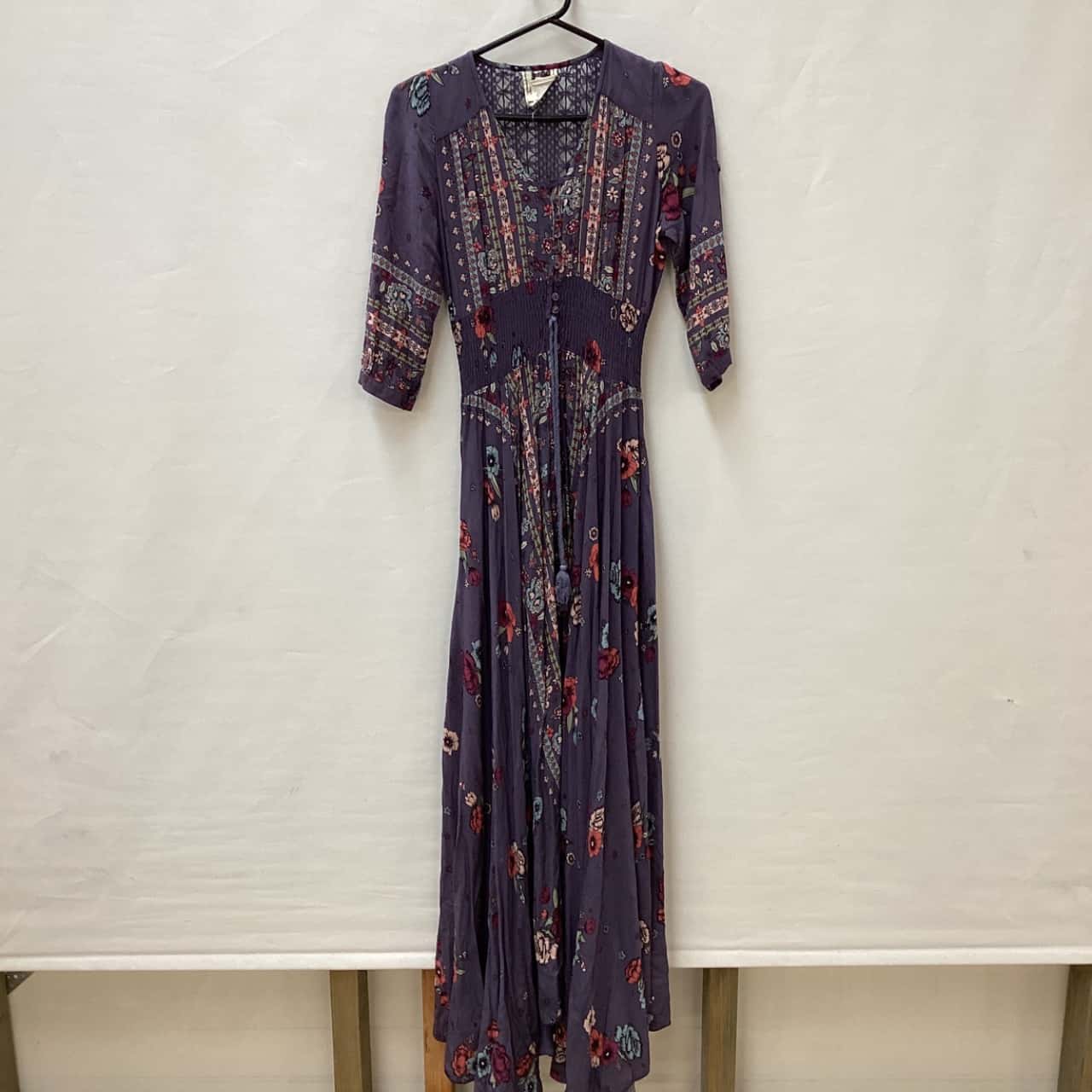 Jaase Womens Size XS Maxi Dress Floral / Purple (s)