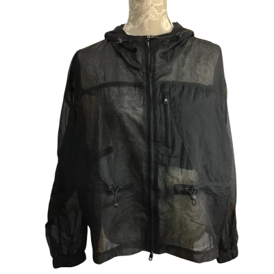 Cotton On Body Womens  Size XL Black Mesh Anarak Hoodie