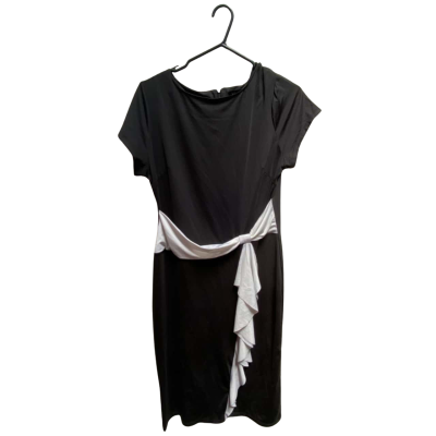 Liz Jordan Womens  Size M Cocktail Dress Black  / White 