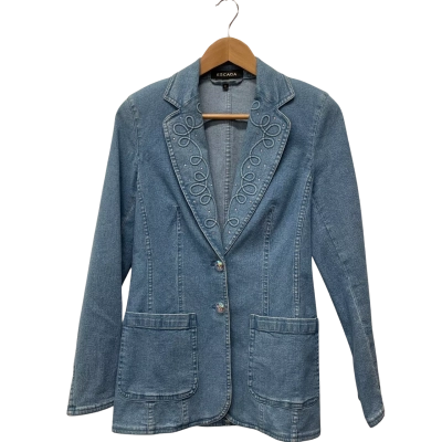 Vintage Escada Womens  Size 36 Denim Jacket Blue 