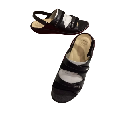 Ziera Womens Size 42 BIZZY Black-Bilbao Sandals 