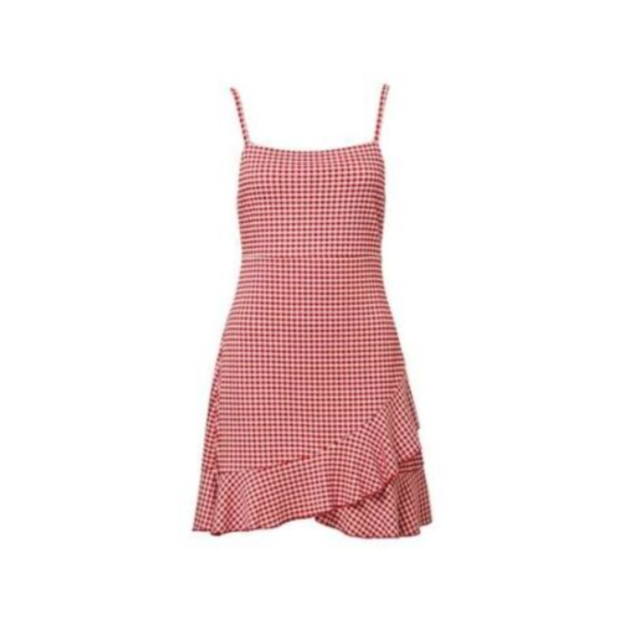 Sportsgirl Red White Gingham Mini Dress Size 12 / L