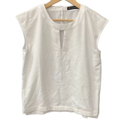 Trent Nathan Womens  Size 10 Sleeveless Top White 