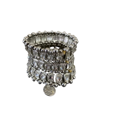 Multi Strand Stretch Bracelet Silver 