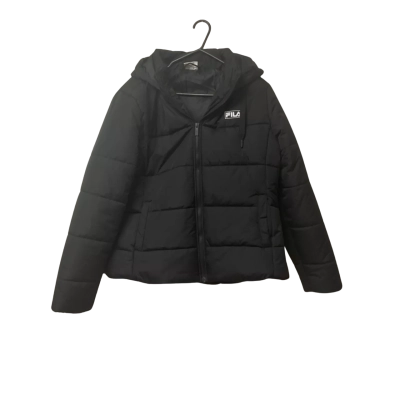 Womens Fila Size 16 Puffer Jacket / Winter Coat Black  