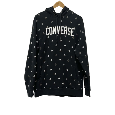Converse Mens  Size L Hoodie Black  / White 