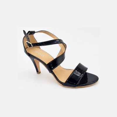 Misano Navy Patent Ankle-Strap Heels – Size 41