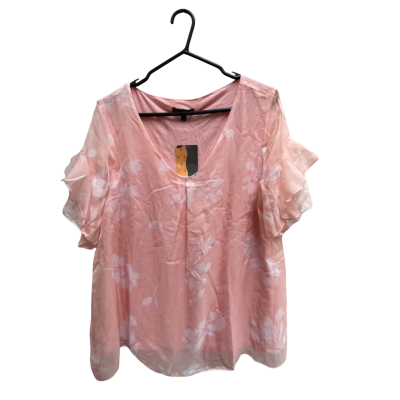 Liz Jordan Womens  Size 14 3/4 Sleeve Shirt Coral 