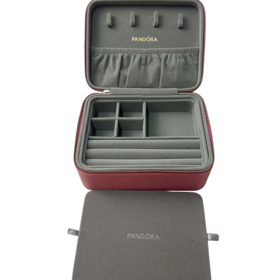 Pandora pink jewellery box with mirror 