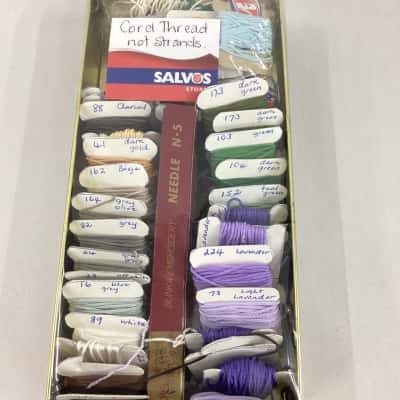 Cord Embroidery Thread (not strands) with Bunka Embroidery Needle No. 5