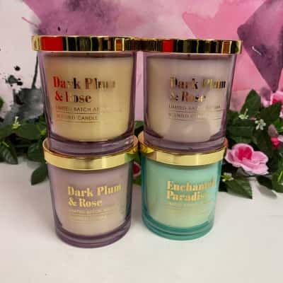 4x Accent Concepts 220g scented candles- please read description 