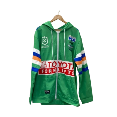 NRL Mens  Size XXXXXL Hood Jacket Green Canberra Raiders