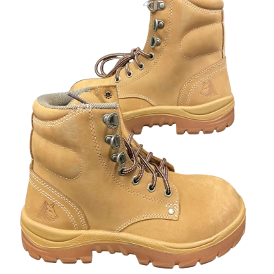 Steel Blue Argyle Mens Size 4 Steelcap Boots Wheat