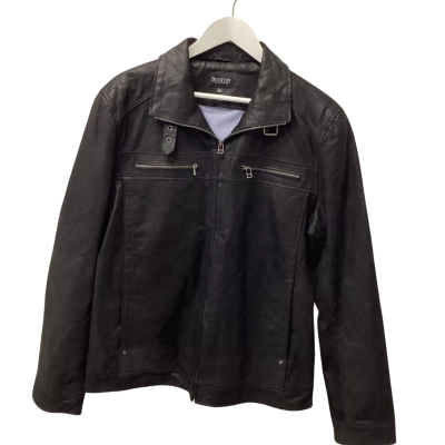 Boston Fine Tailoring Mens  Size XXXL Leather Jacket Black  