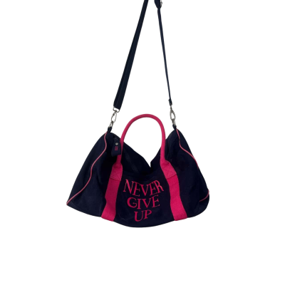 Lorna Jane Womens Duffle Bag Navy Blue / Pink  