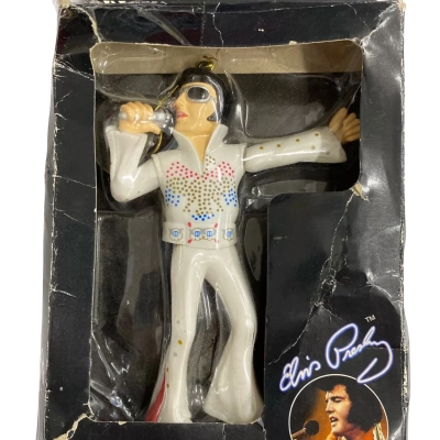 Wackek Elvis hanging 18cm figurine in original box. 