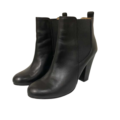 Trenery Heeled Boot Leather Womens  Size 39 Black  