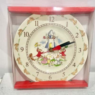 BNWOT Bunnykins Clock 