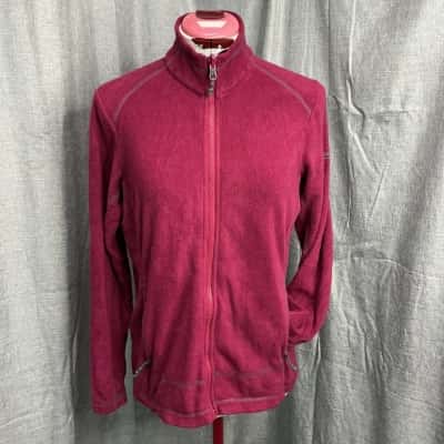Kathmandu Womens  Size 8 Fleece Jacket Maroon 