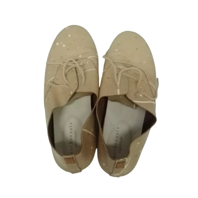 Womens Anothersole Leather Beige Flats Size 41
