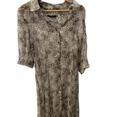 Sportscraft Womens  Size 12 Casual Dress Cream / Nude / White 