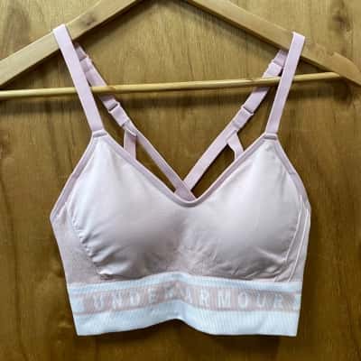 Under Armour Pale Pink Sports Bra Size M