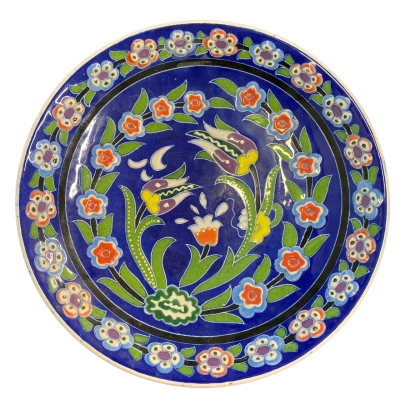 Decorative Floral Wall plate -  Kutahya Turkey