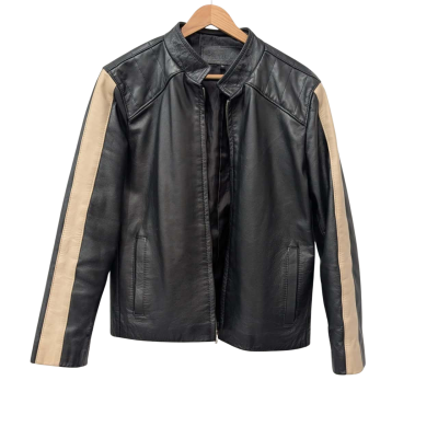 Kaios Australia Black Leather Jacket 