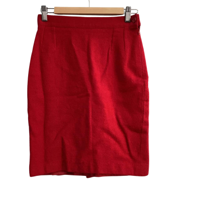  Womens  Size 40 Midi Skirt Red 