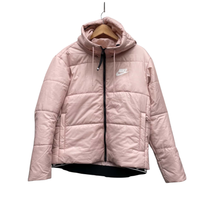 NIKE Pink Puffer Hoodie Large 