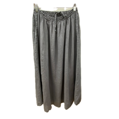 Muji Womens Skirt Size M Grey Linen