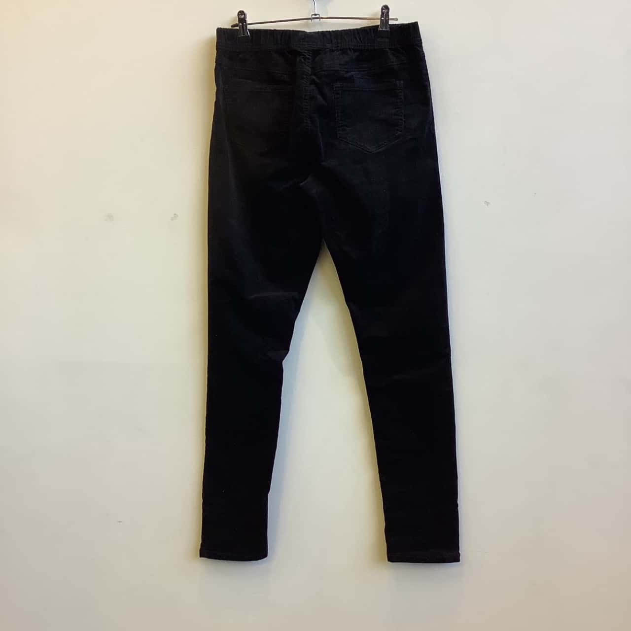 Esmara Size EU42 Womens Black Faux Corduroy Stretch Pants BNWT