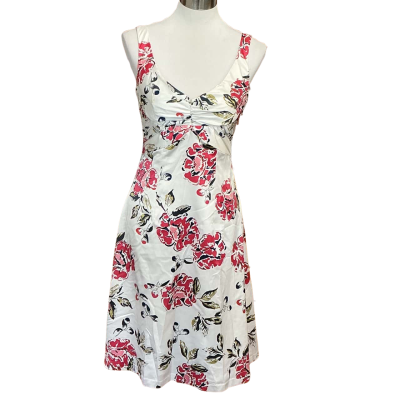 Diana Ferrari Womens  Size 6 Cocktail Dress Floral / White 