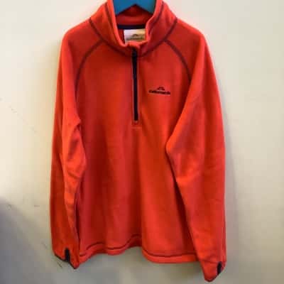 Kathmandu Kids  Size 12yo Quarter Zip Polartec Fleece Jumper Orange 