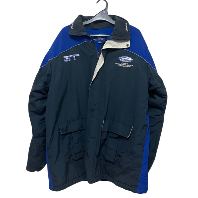  Ford High Performance Mens  Size L Front Zipper Blue / Navy Blue 
