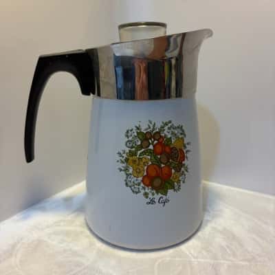 Vintage CorningWare "Spice of Life" Le Café Coffee Percolator