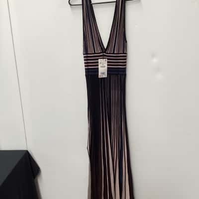 NEW -Zara Womens  Size M Maxi Dress Beige / Black  / Brown / Pink /blue 