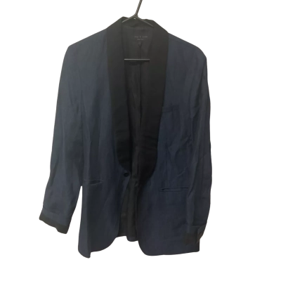 Mens rag & bone Size 36 Suit Jacket Black  / Navy Blue 