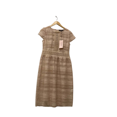  Womens  Size 10 / 38 Cocktail Dress Nude 
