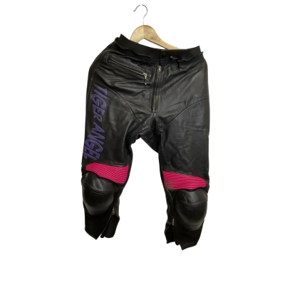  Womens Tiger Angel Motorcycle Leather Pants Size S