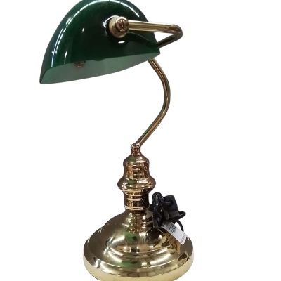 Banker's Lamp Vintage Brass