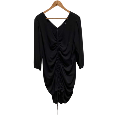 City Chic Womens  Size S Dress Black  