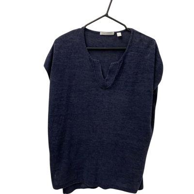 Trenery Womens  Size L Sleeveless Top Navy Blue 