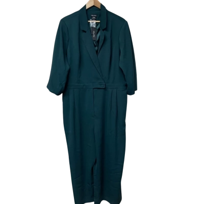 BNWT City Chic Womens Size 22 / XL emerald green jumpsuit
