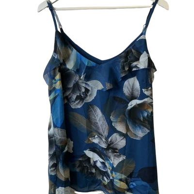 City Chic Womens  Size XS Tank Top Blue / Pattern 