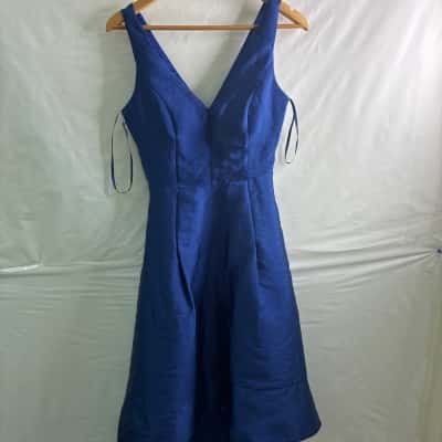 Angel Biba Womens  Size 8 Blue Midi Dress