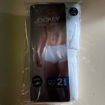 Jockey Mens Briefs White 2 Pack